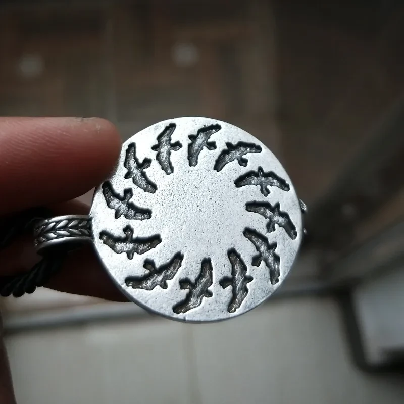 Crow Double-sided Necklace Jewelry Necklace VIKING FORCE LABORATORIES Charm Pendant