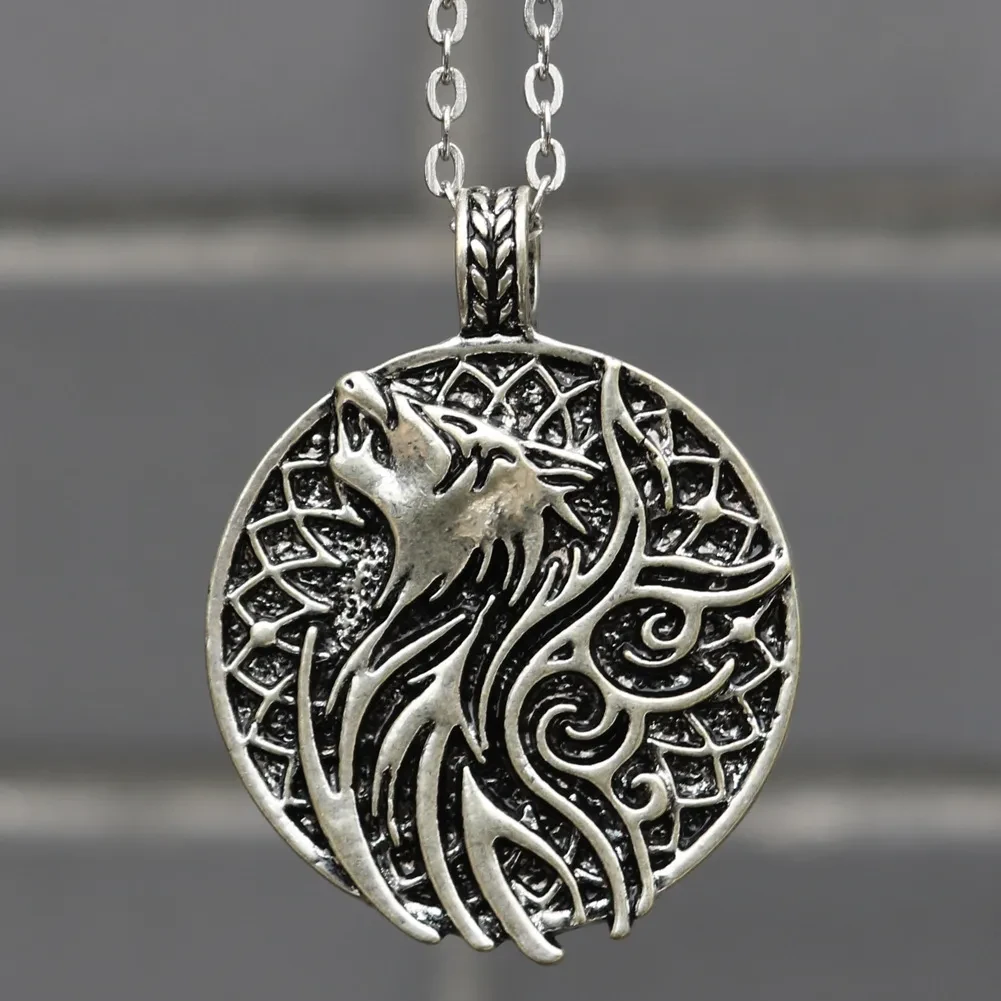 Crow Double-sided Necklace Jewelry Necklace VIKING FORCE LABORATORIES Charm Pendant