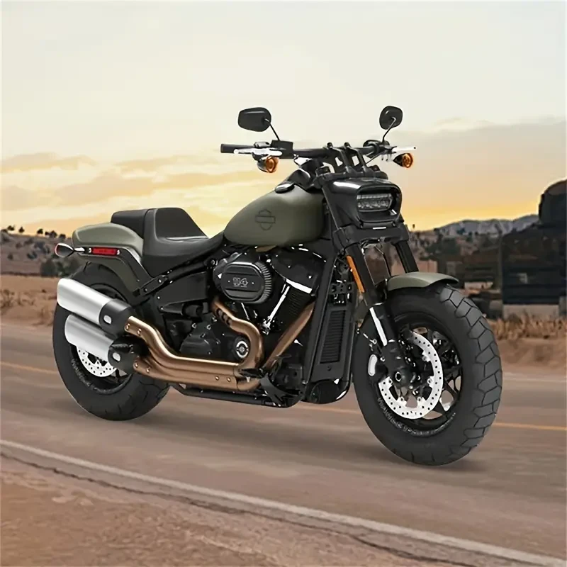 1:18 Scale Maisto 2022 Fat Bob 114 Alloy Sports Motorcycle Model Die Cast Street Racing Motorcycle