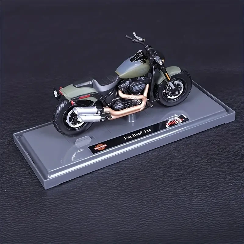 1:18 Scale Maisto 2022 Fat Bob 114 Alloy Sports Motorcycle Model Die Cast Street Racing Motorcycle