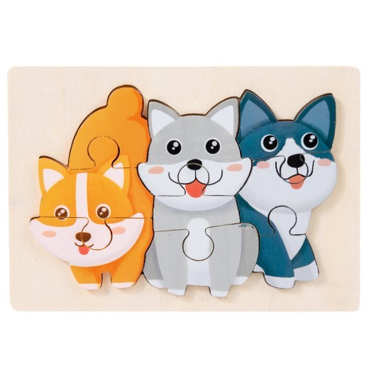 Animal Parent-child Three-dimensional Puzzle Blocks Toys