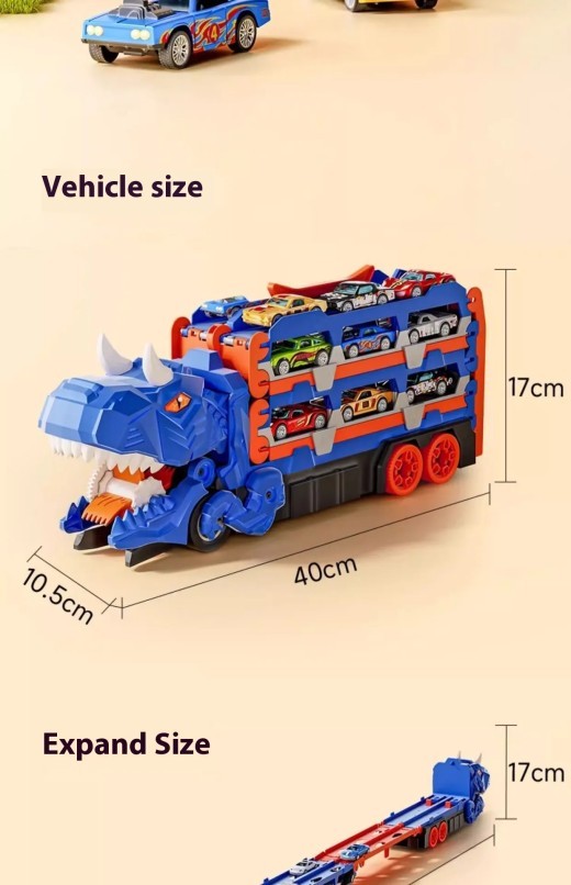 Children's Tyrannosaurus Dinosaur Swallowing Track Toy Car