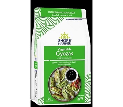 GYOZAS VEGETABLE 500GM (SHORE MARINER 3747) [FZN]