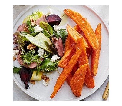 WEDGES SWEET POTATO RIDGE CUT 1.13KG(MCCAIN 1000004868)[FZN]