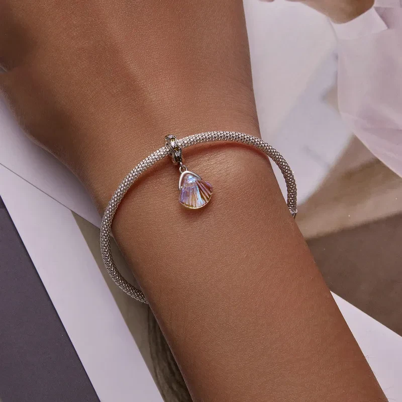 Fashion Marine Glass Shell Bracelet Pendant