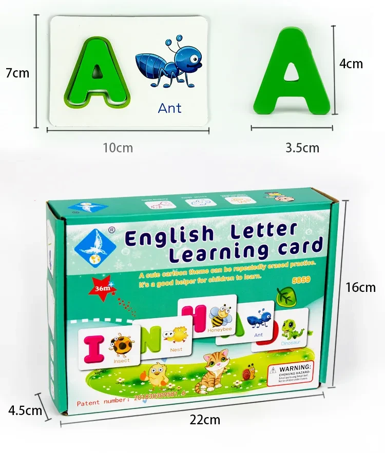 Letter word cognitive toy