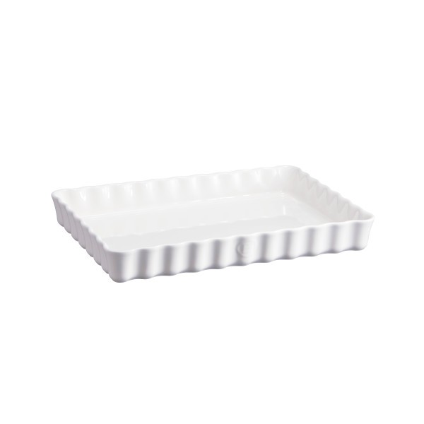 Deep Rectangular Tart Dish - Flour - Emile Henry