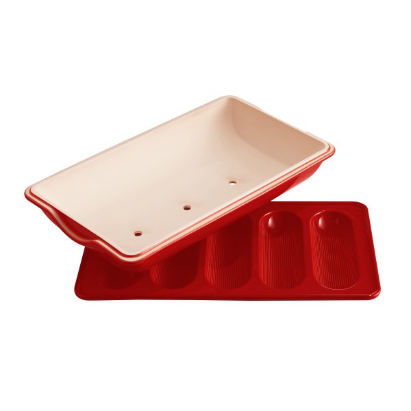 Mini-Baguettes Bread Baker - Burgundy - Emile Henry