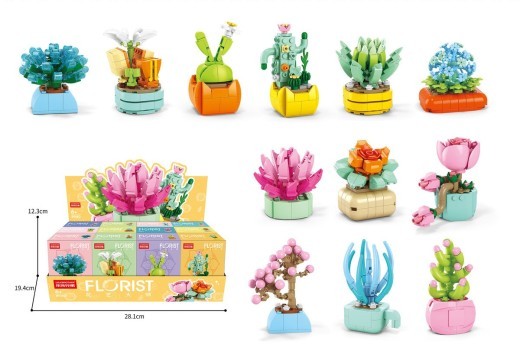 Succulent Small Particle Building Blocks Toy
