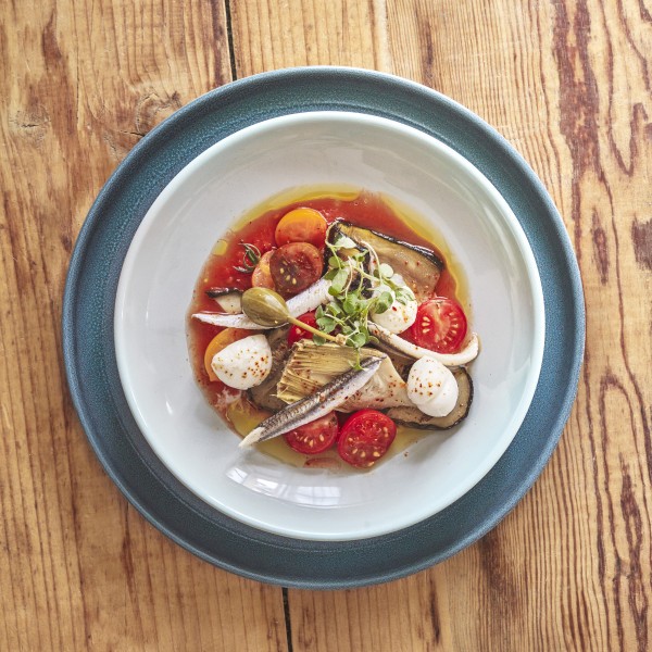 Small Plate 18cm - Blue Flame/Ivory - Emile Henry