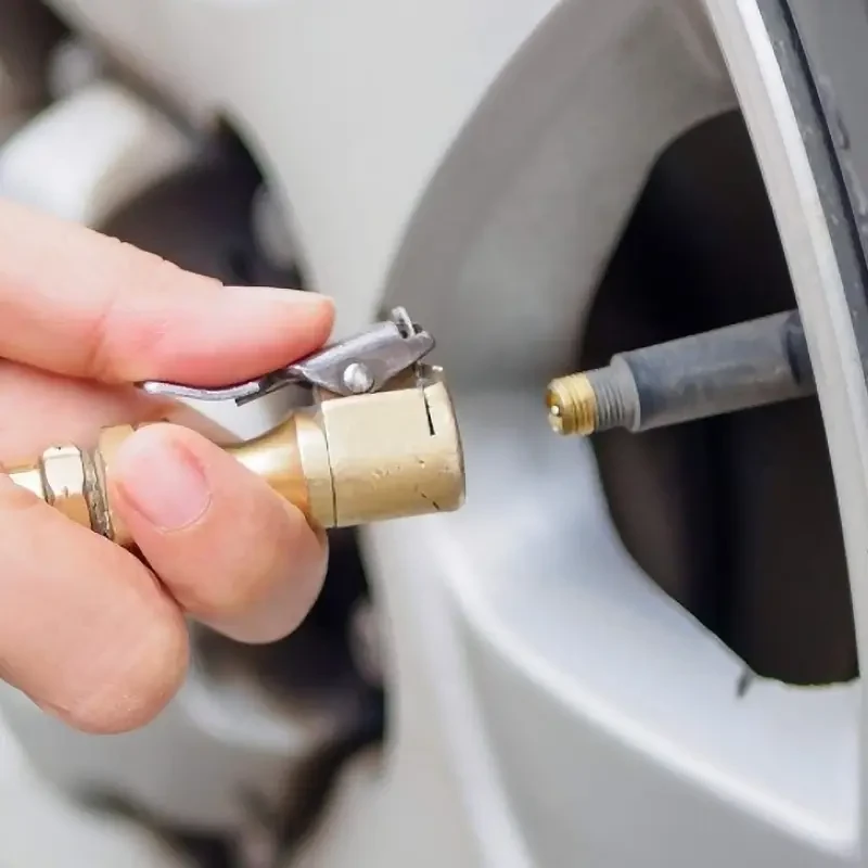 3-Piece Quick Connect Male Tire Valves with Reinforced Clamps for Fast Inflation