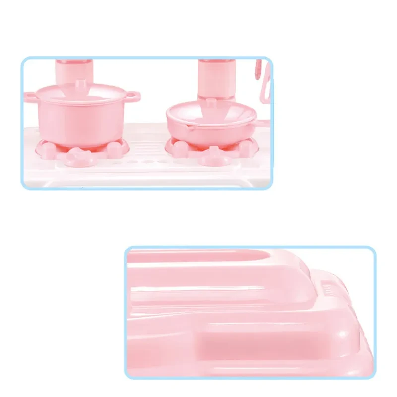 Girl Simulation Tableware Mini Kitchen Toy Set Play House Toy