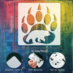 Bear Paw Print Template