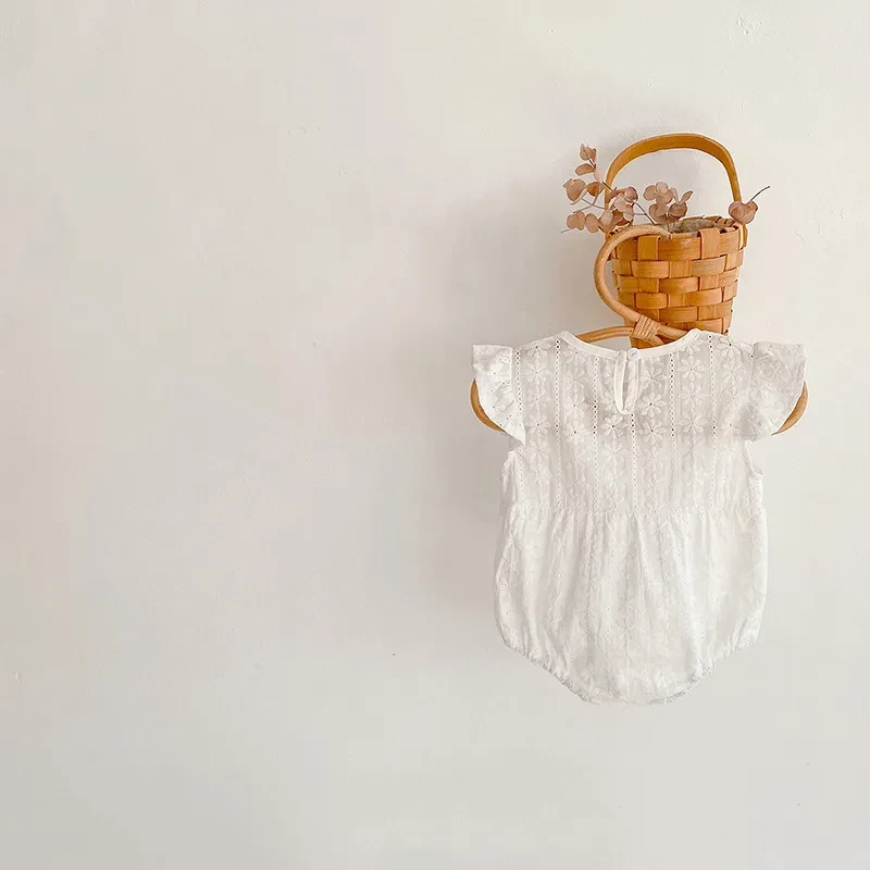 Cotton Lace Breathable Jumpsuit Baby Girl