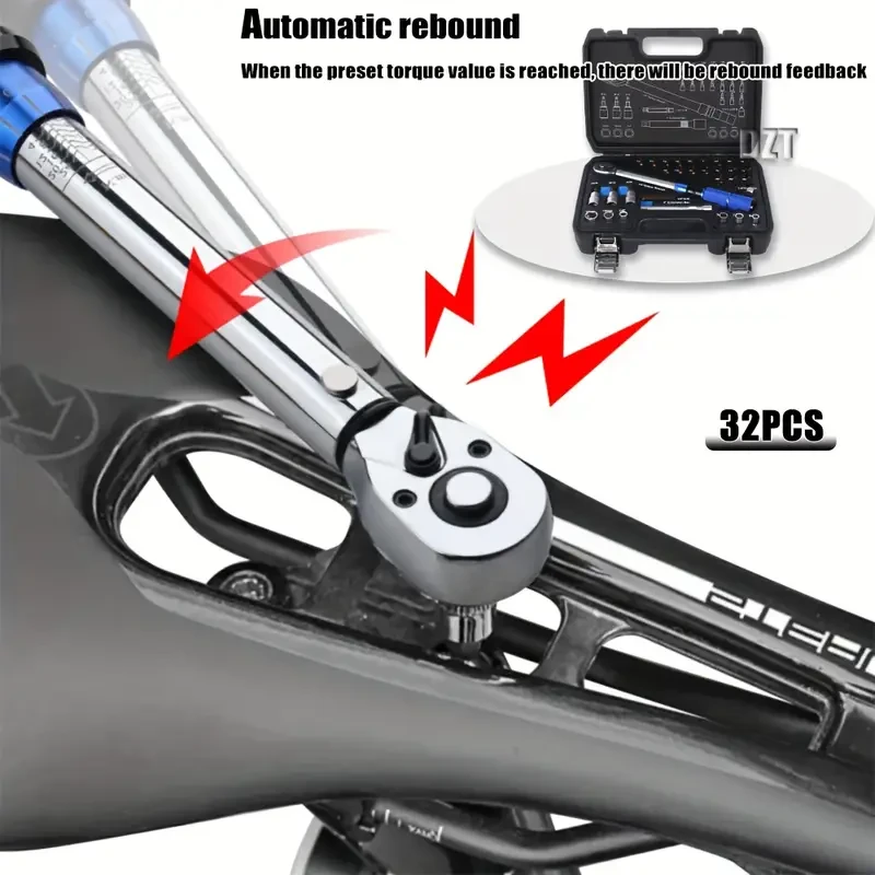 32pcs 1/4 Torque Wrench Set