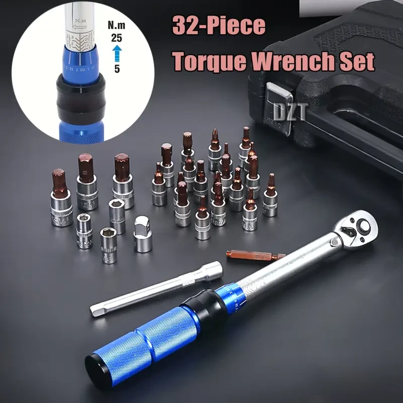 32pcs 1/4 Torque Wrench Set