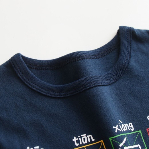 Round-neck Shirt Cartoon Short Sleeve Printed Short Sleeve