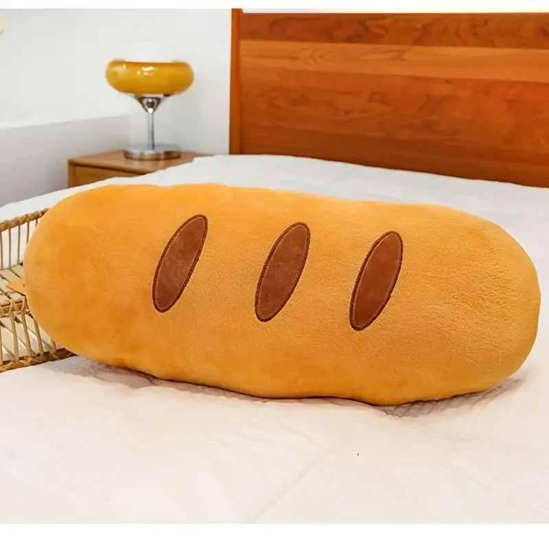 35.43 Inch (90cm) Realistic Bread-Shaped Plush Pillow