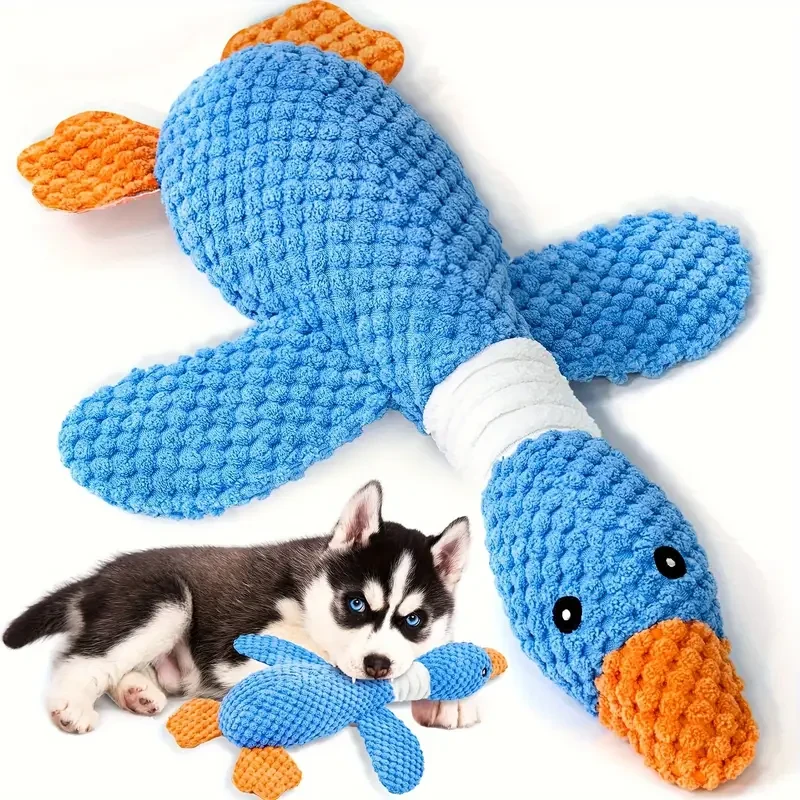 Durable Plush Duck Dog Toy for Medium-Sized Dogs