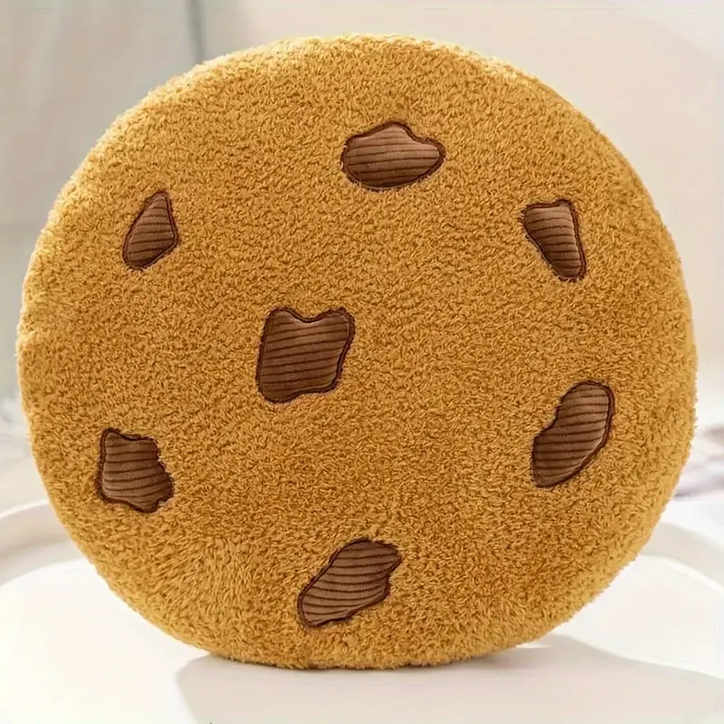 Chocolate Chip Cookie Plush Pillow 15.7"