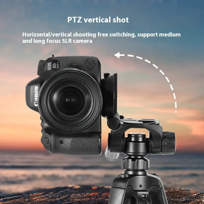 1pc Portable Tripod Stand for Digital Cameras & Mobile Phones, 169.93cm Extendable Titanium and Iron Construction