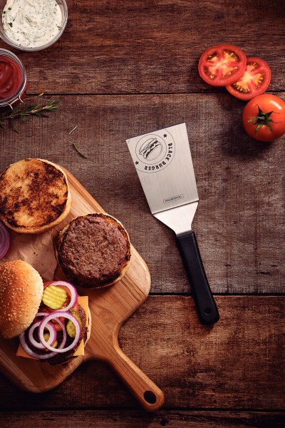 Churrasco Black Barbecue Burger Spatula 6", 15cm - Tramontina