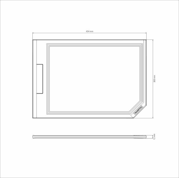 Churrasco Black Barbecue Cutting Board 43x30cm - Tramontina