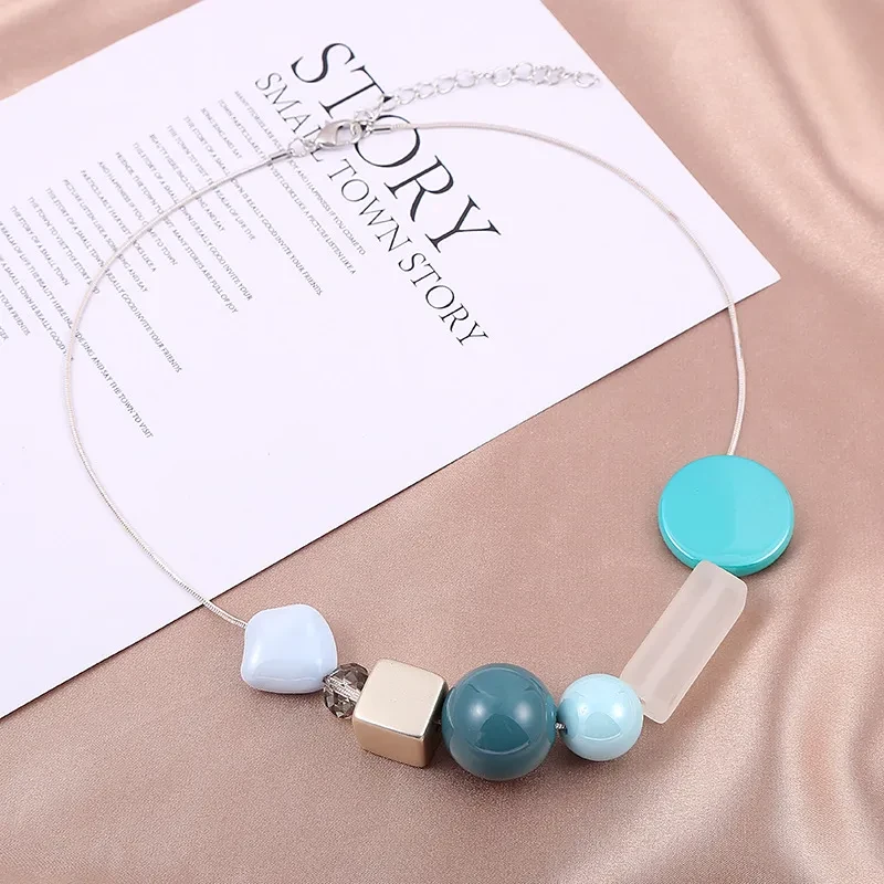 Pendant Bead Irregular Temperament Sweater Chain