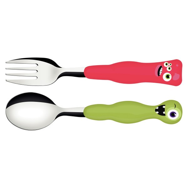 Children's Monster Cutlery 2 Piece Set - Tramontina