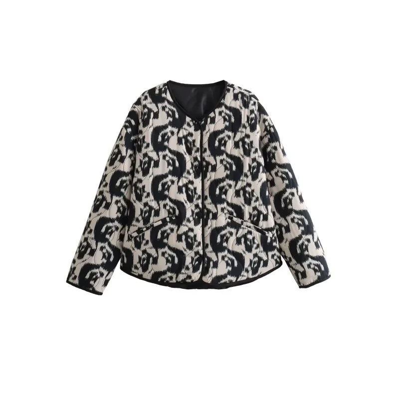 Printed French Style Thread Cotton Coat Jacket