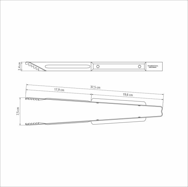 Polywood Churrasco Meat Tong 8", 20cm - Tramontina