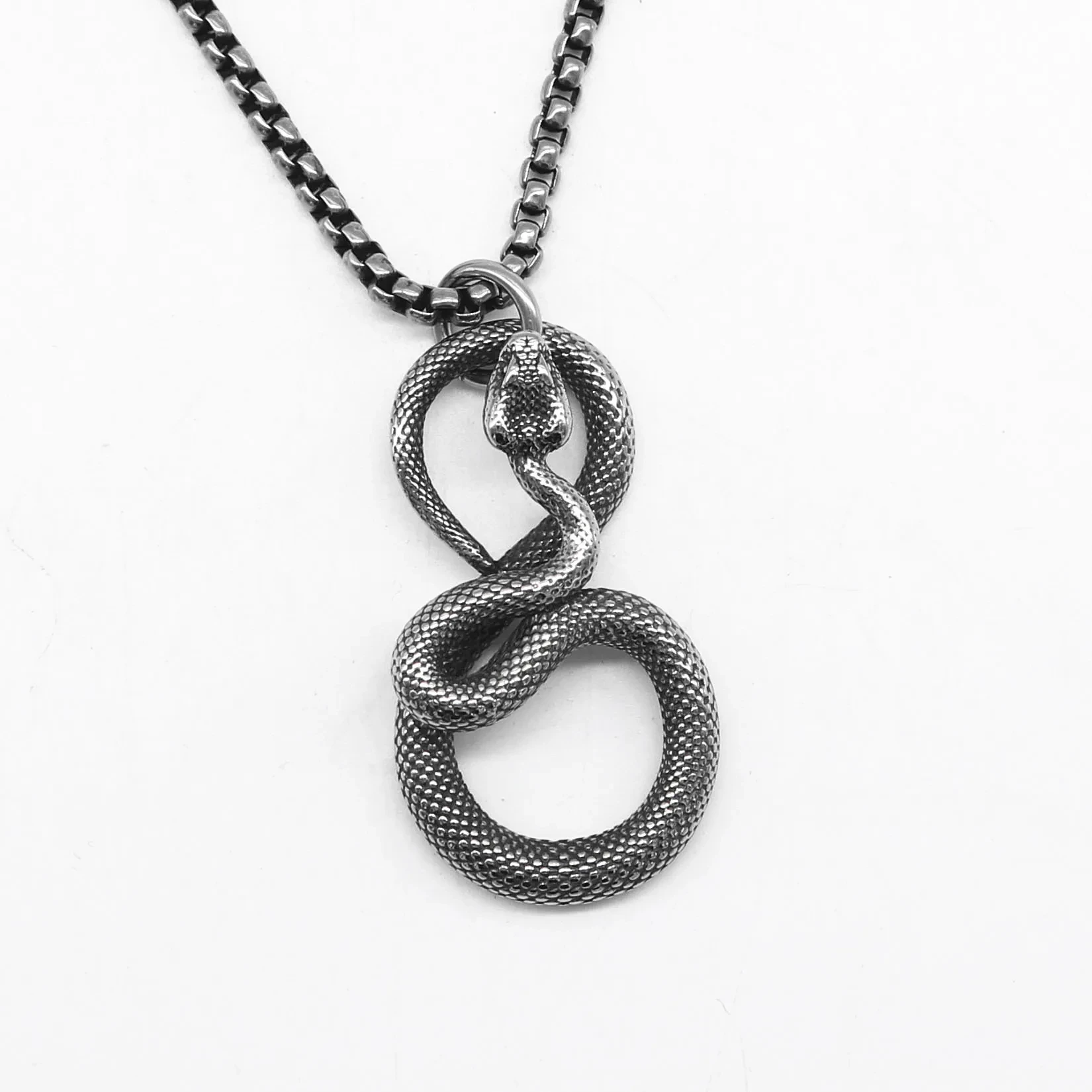 Fashion Stainless Steel Animal Snake Pendant