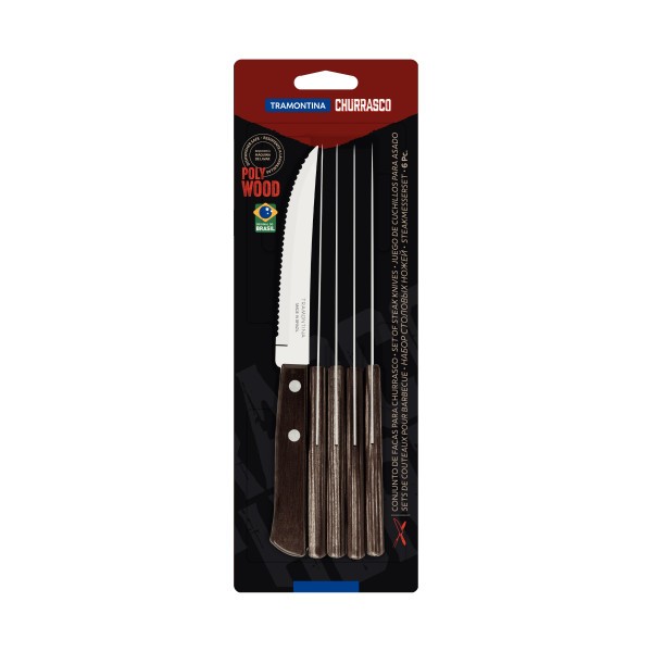 Churrasco Steak Knife Traditional 6 Piece Set 11cm - Tramontina