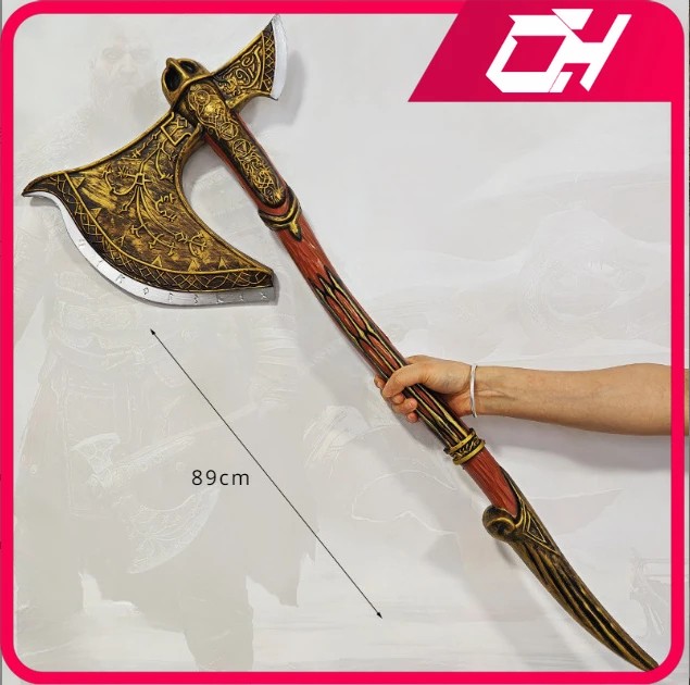 God of War Kratos Leviathan Axe Replica | Plastic Ragnarok Weapon Model for Cosplay