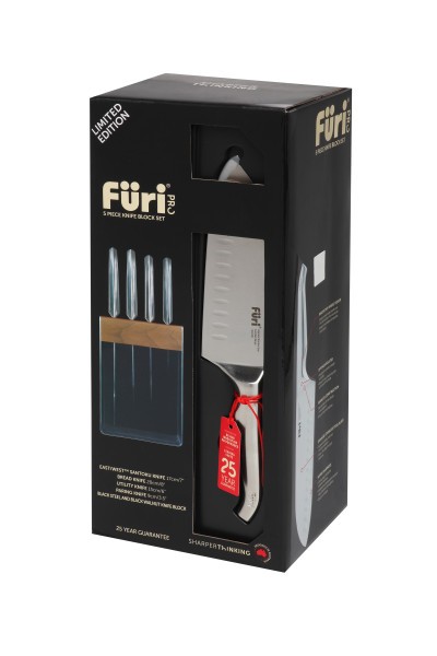 Pro Limited Edition Black Knife Block Set 5 Piece - Furi