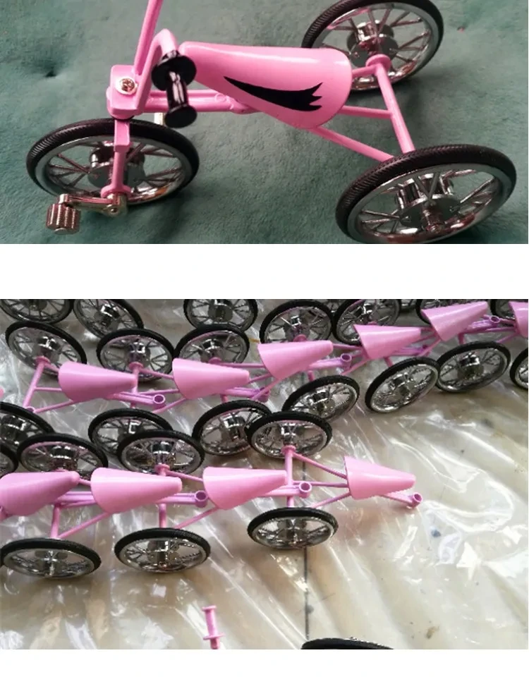 Simulation bicycle model assembled toy