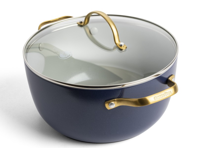 Padova Navy Blue Covered Casserole 24cm/4.7L  - GreenPan