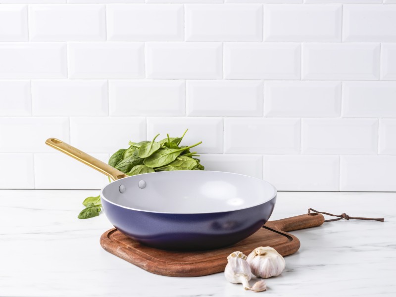 Padova Navy Blue Open wok 28cm/ 3.7L - GreenPan