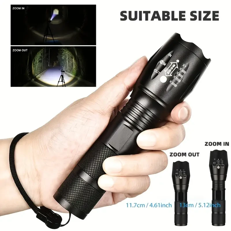 2pcs GoldenCentury Handheld LED Aluminum Flashlight