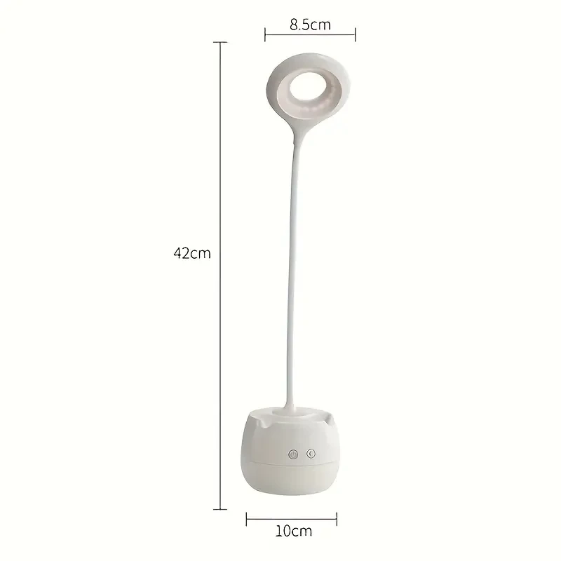 LED Desk Lamp, Eye Protection, 3 Grade Brightness, with Pen Holder