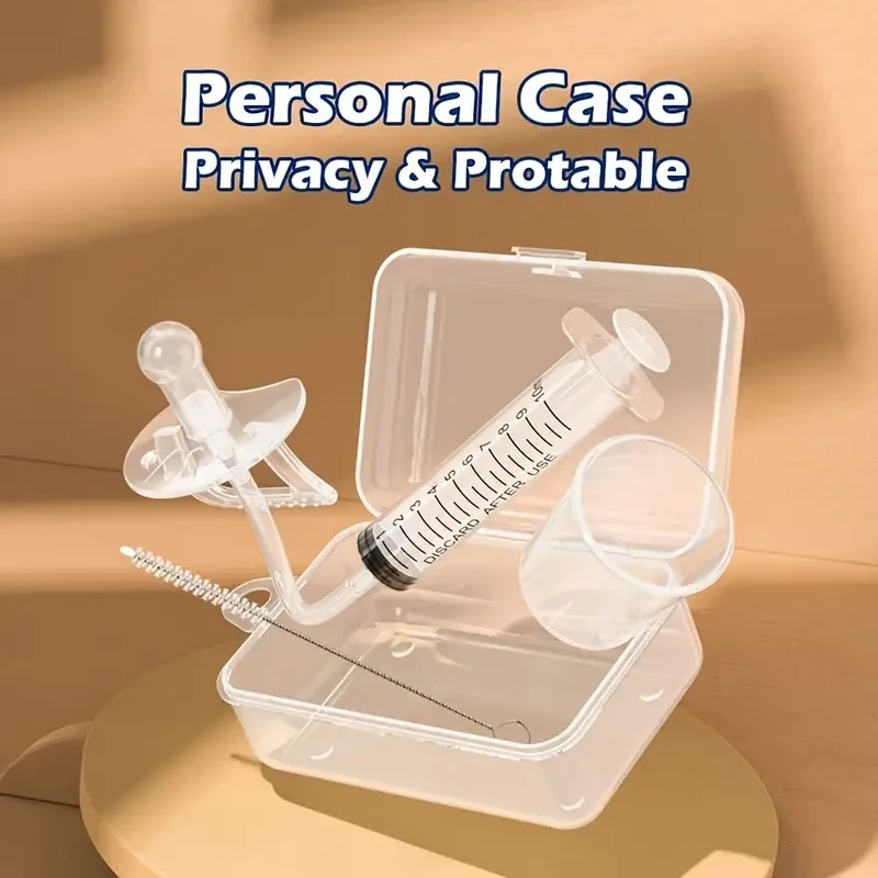 1set Silicone Medicine Dispenser with Pacifier Dropper