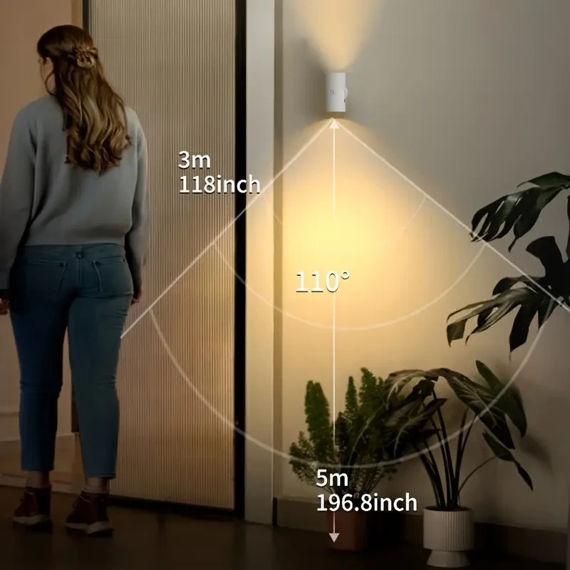 4pcs GoldenCentury Rechargeable LED Motion Sensor Wall Lights