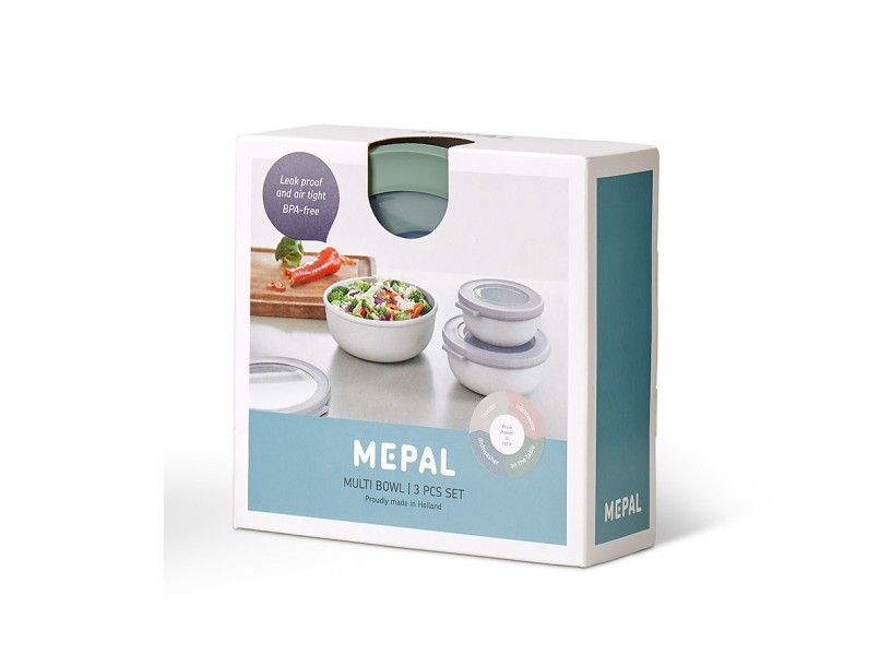 Cirqula Round Small Set 3 Piece Nordic Sage - Mepal