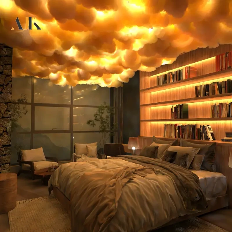 AJK 6m 3D Big Cloud Light Kit Music Sync