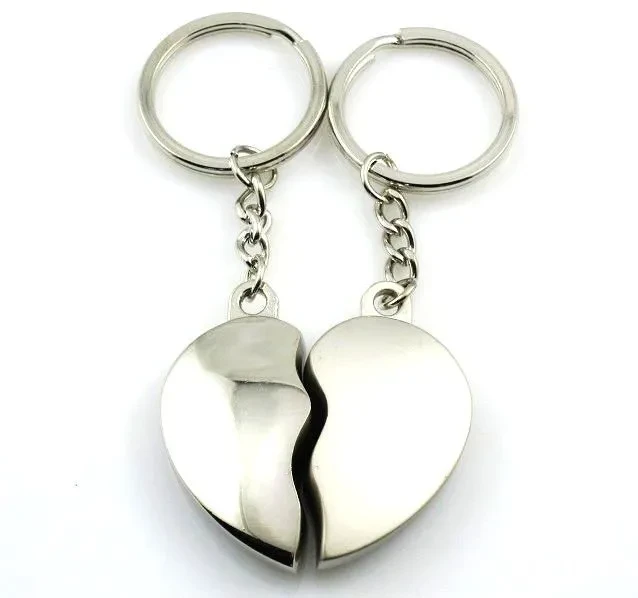 New Creative Korean Romantic Heart-Shaped Gift Couple Keychain