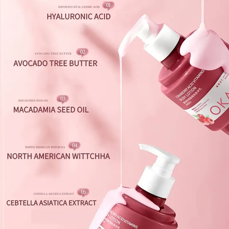 cranberry fruit acid body lotion