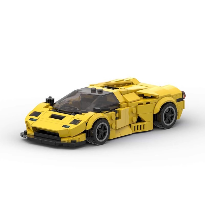 8 Grid Car Super Running GT Puzzle Assembled Building Block Toys