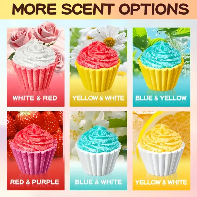 Sadoer Ice Cream-Shape Bath Bombs Set