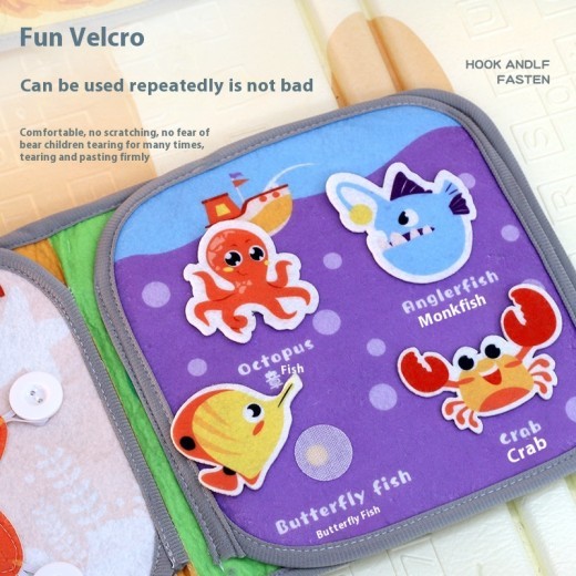 Early Childhood Cloth Book Education Tear-proof Biteable