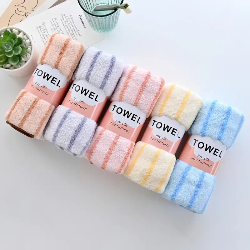 5pcs Soft Coral Fleece Towels